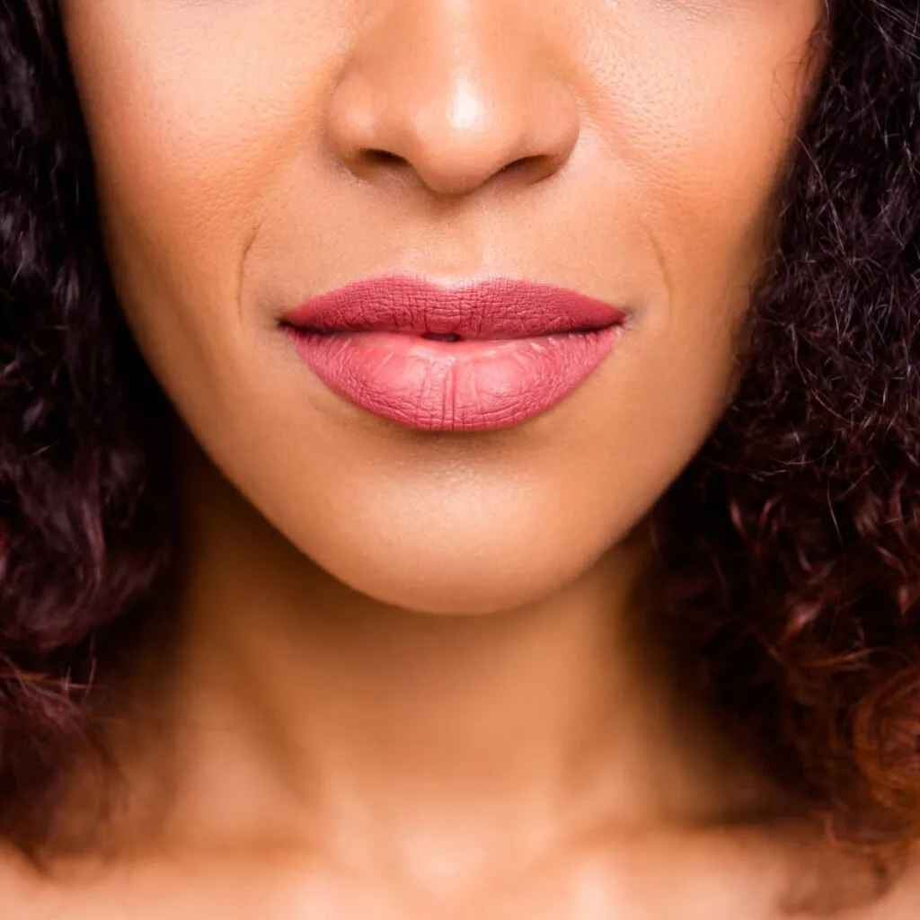 Matte lip colour — cosmetic tattoo result